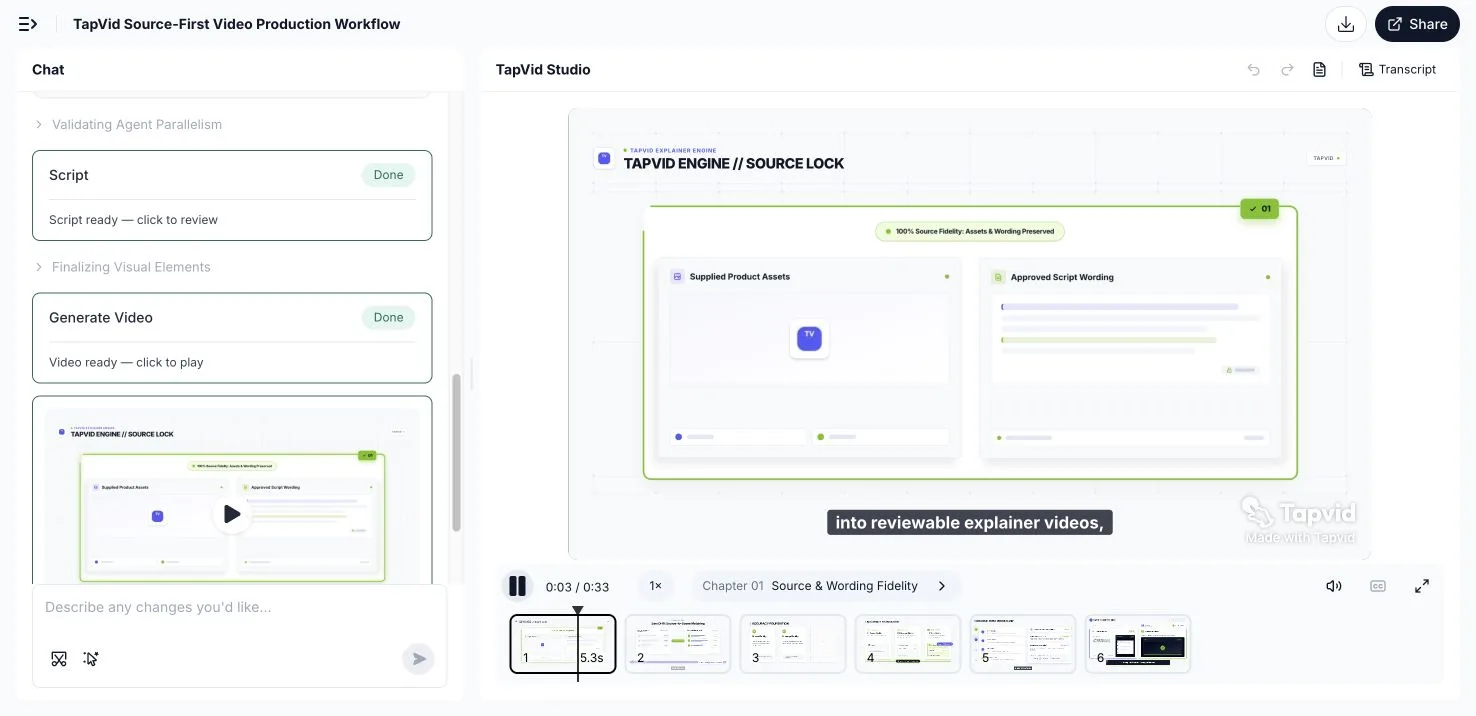 TapVid result screen for the same PDF run